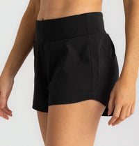 FREE FLY Women's Breeze Active Short - 3" in black - women's shorts - view 4