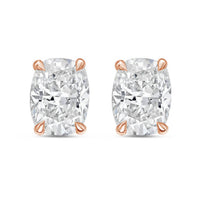 Diana M Jewels - Women's Cushion Lab-grown Diamond Stud Earrings (8.00 Tcw) - Elegant Plus