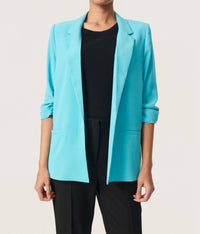 Soaked In Luxury - Shirley Quarter Sleeve Open Front Blazer