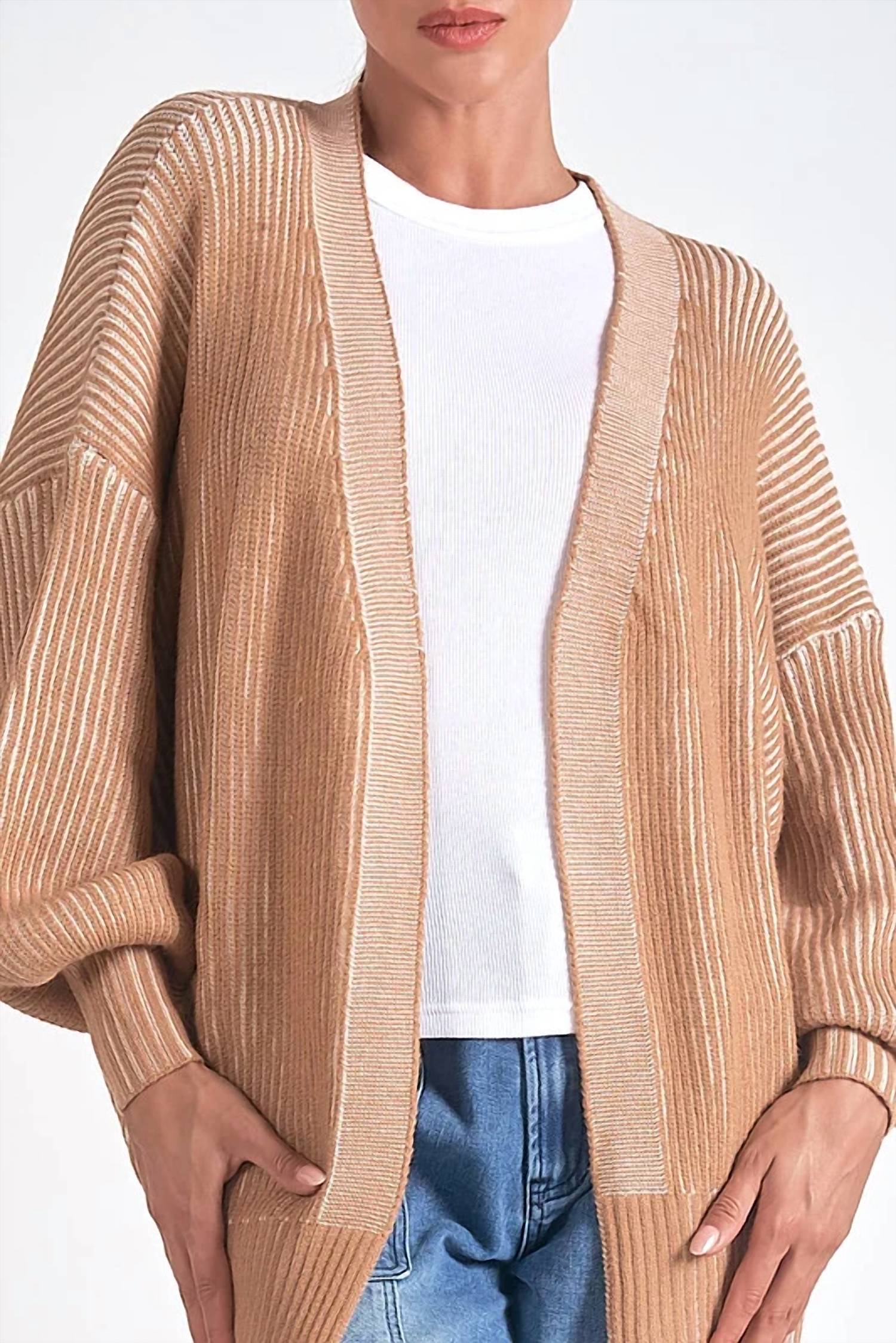 Elan - Ribbed Cardigan