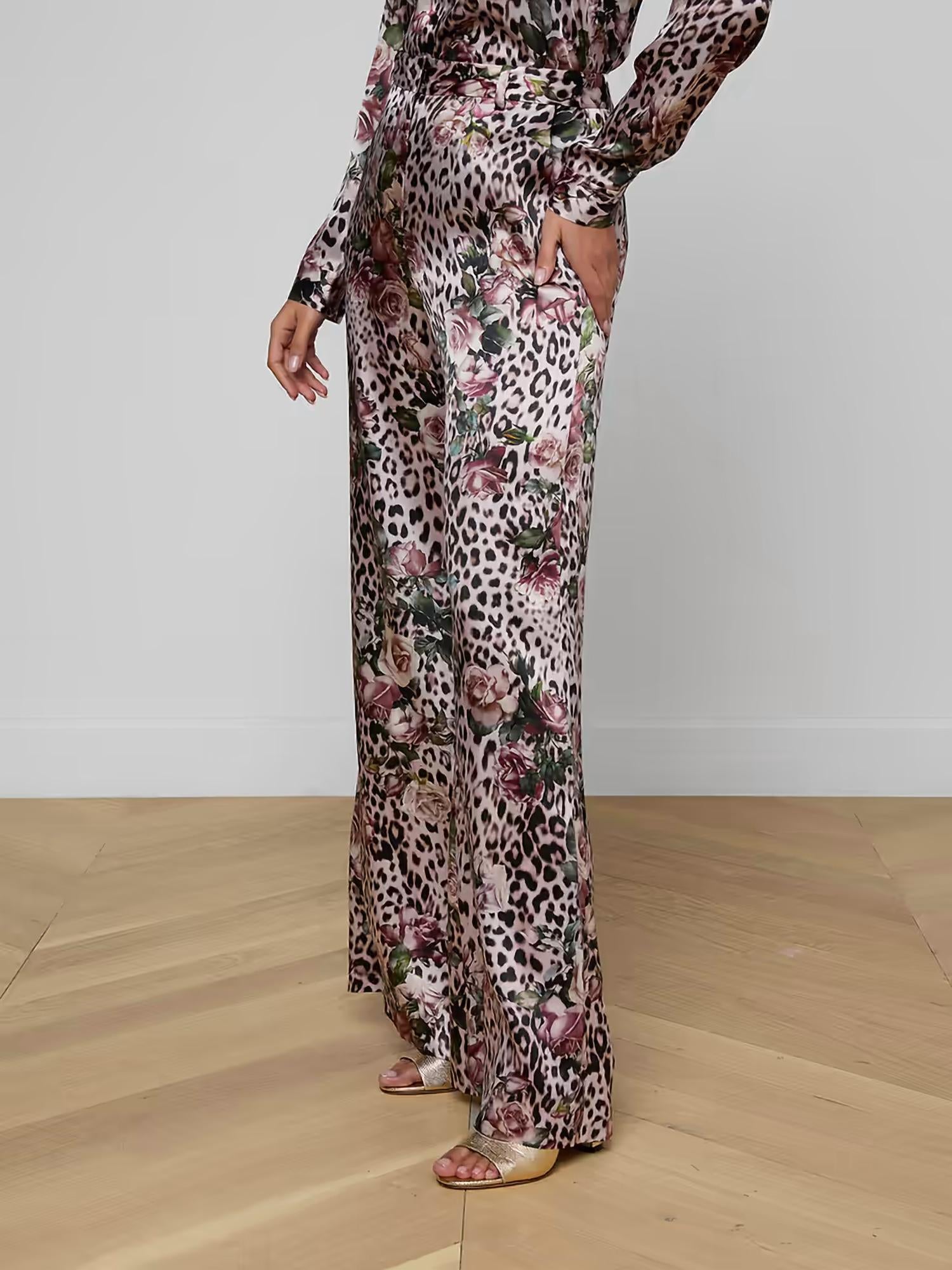 L'Agence - Pilar Silk Wide-leg Pants