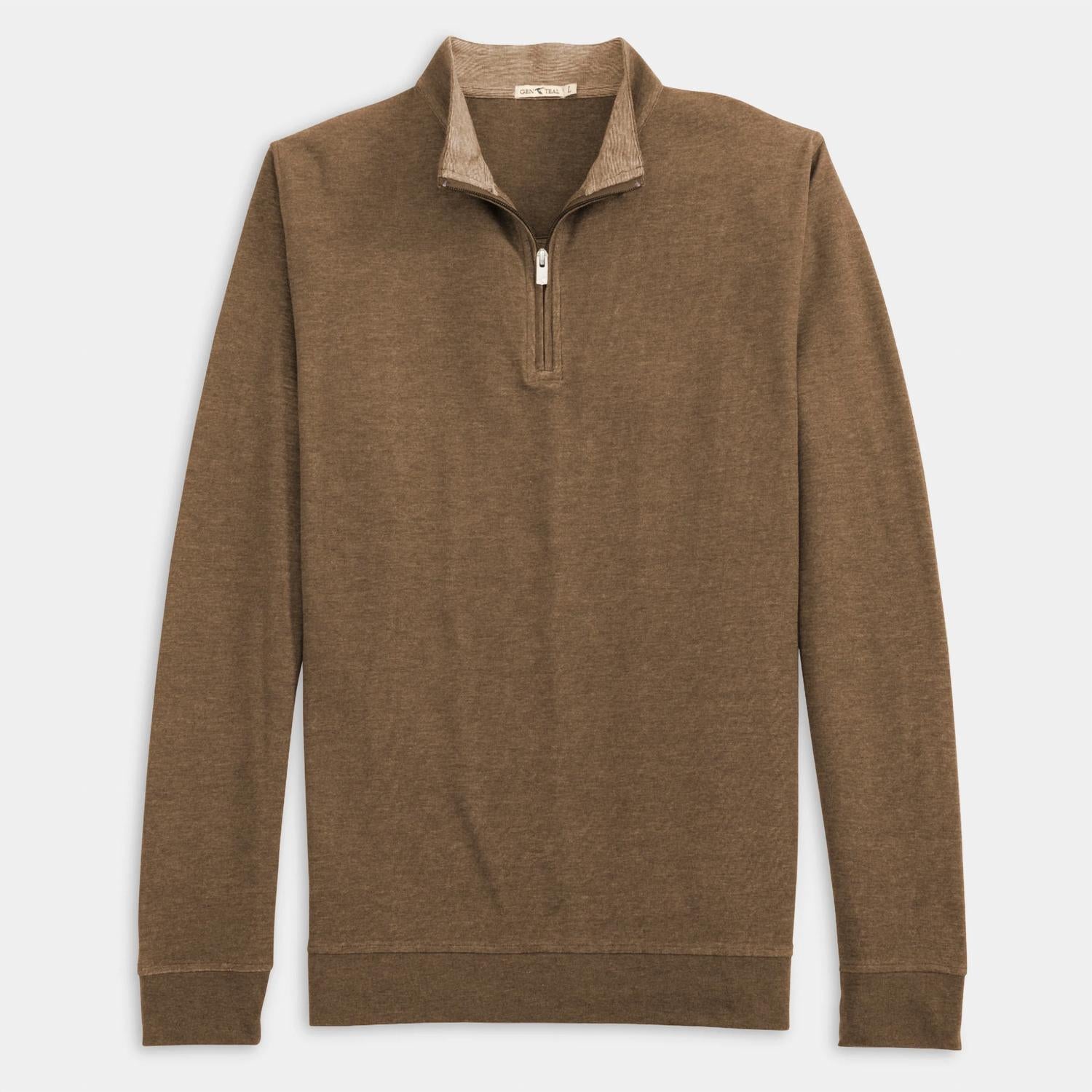 Genteal - Men's Cotton Modal Quarter-zip Sweatshirt