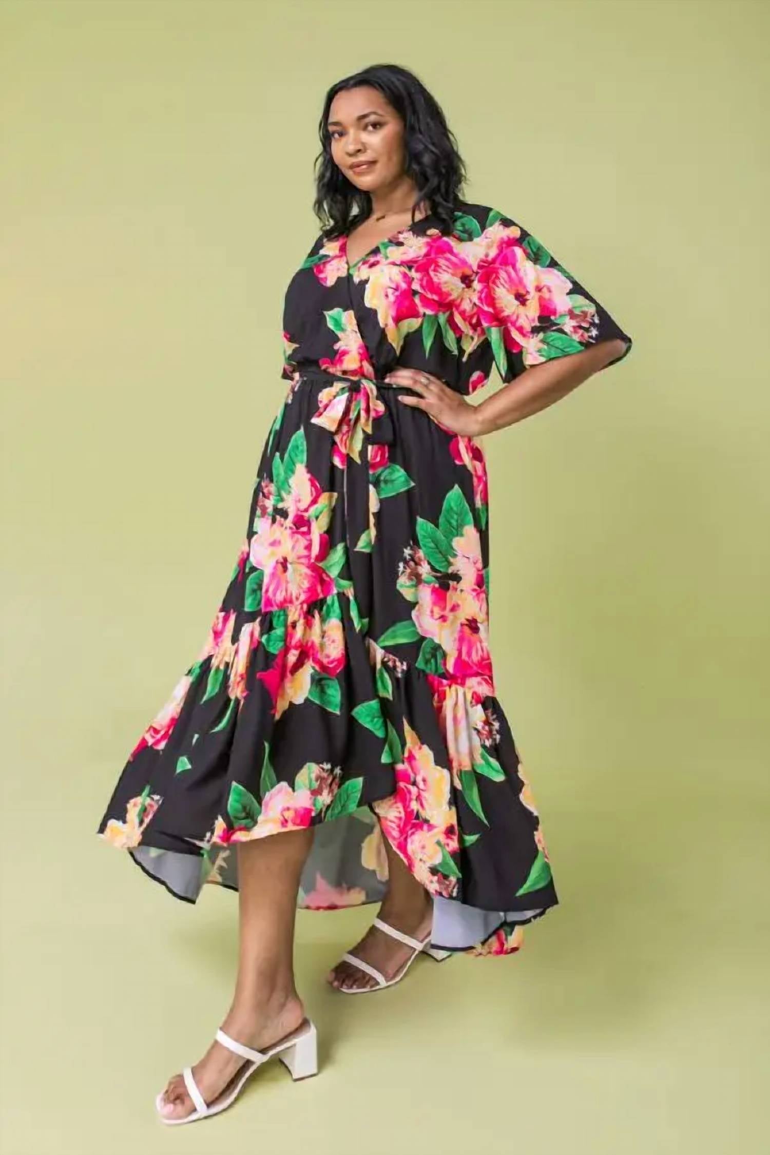 Flying Tomato - Ellie Woven Maxi Dress - Plus