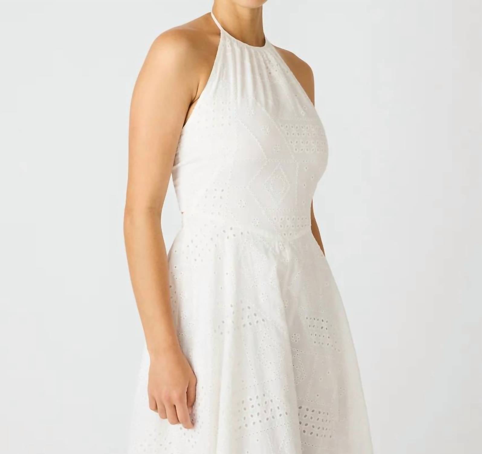 Steve Madden - Dalina Eyelet Halter Dress
