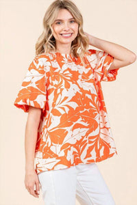 Jodifl - Puffed Sleeves Western Top