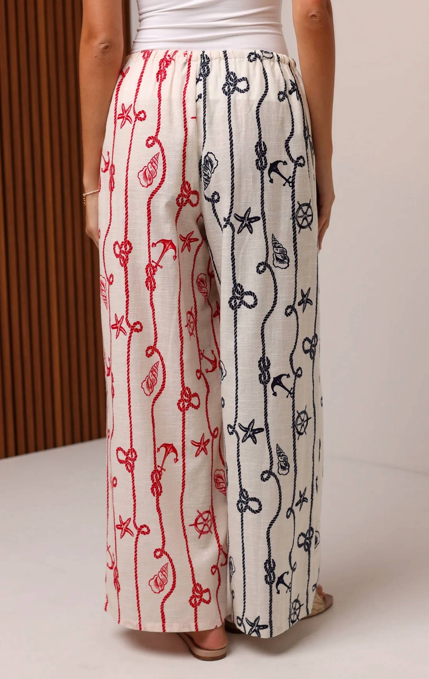 Shore - Beaded Beach Wide Leg Pants