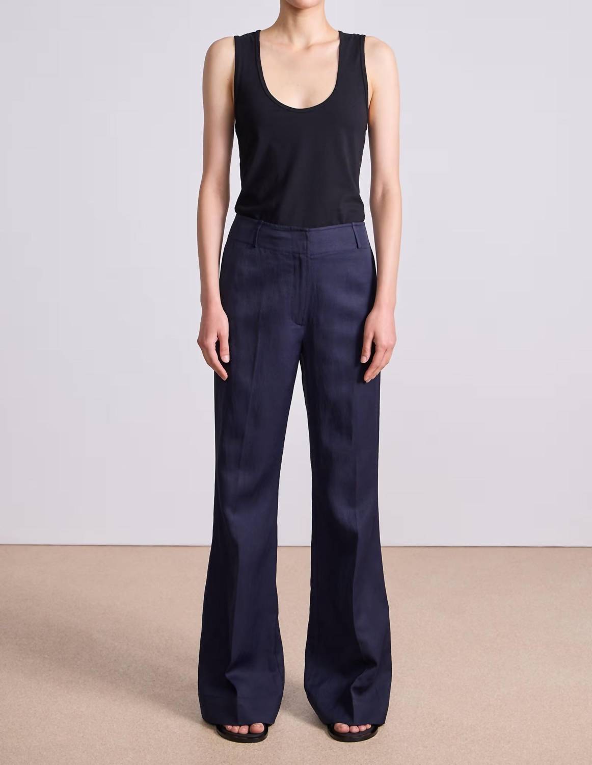 APIECE APART Adi Wide Leg Trousers in midnight - women's pants