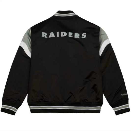 Mitchell & Ness - Men's Nfl Oakland Raiders Heavyweight Satin Jacket
