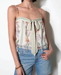 Greylin - Taylor Tie Front Top