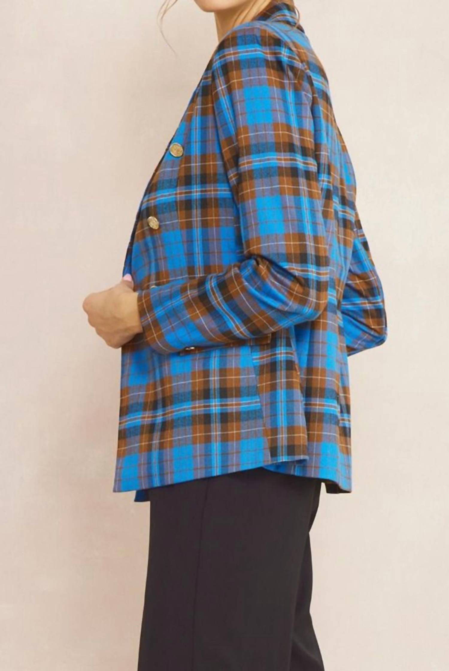 Entro - Val Plaid Blazer