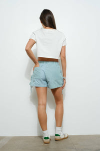 Pretty Garbage - New York varsity letters crop tee