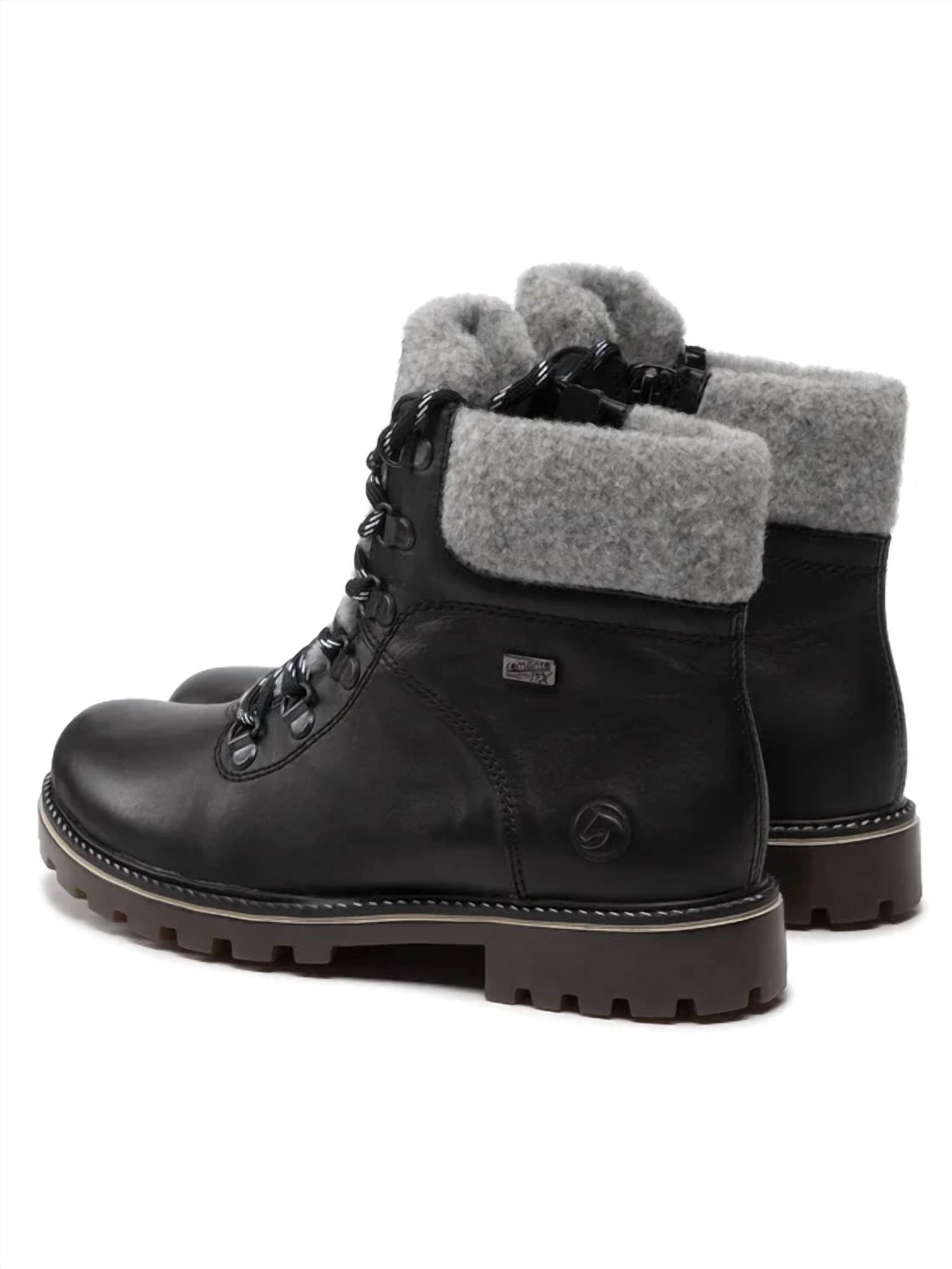 Remonte Women's Ankle Bootie in black fog - women's shoe - alternate view