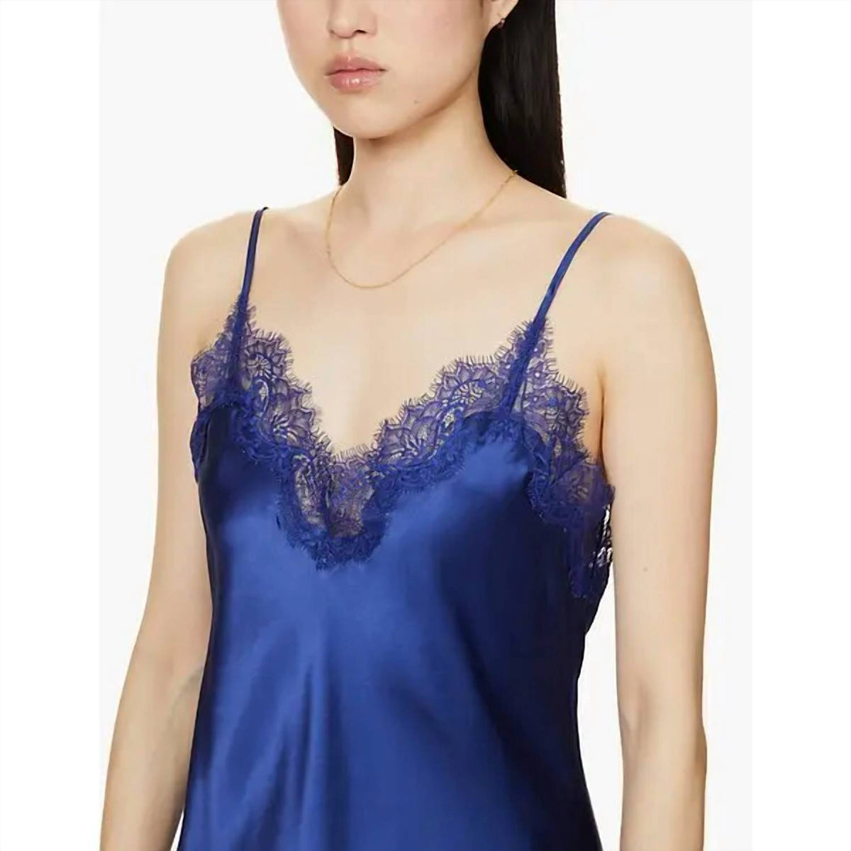 Sainted Sisters - Scarlett Lace-trim Silk-satin Chemise
