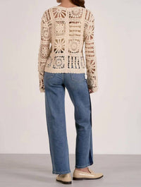 Elan - Cardi Open Knit Sweater