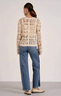 Elan - Cardi Open Knit Sweater