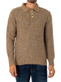Far Afield - Kier Knitted Diamond Cable Polo
