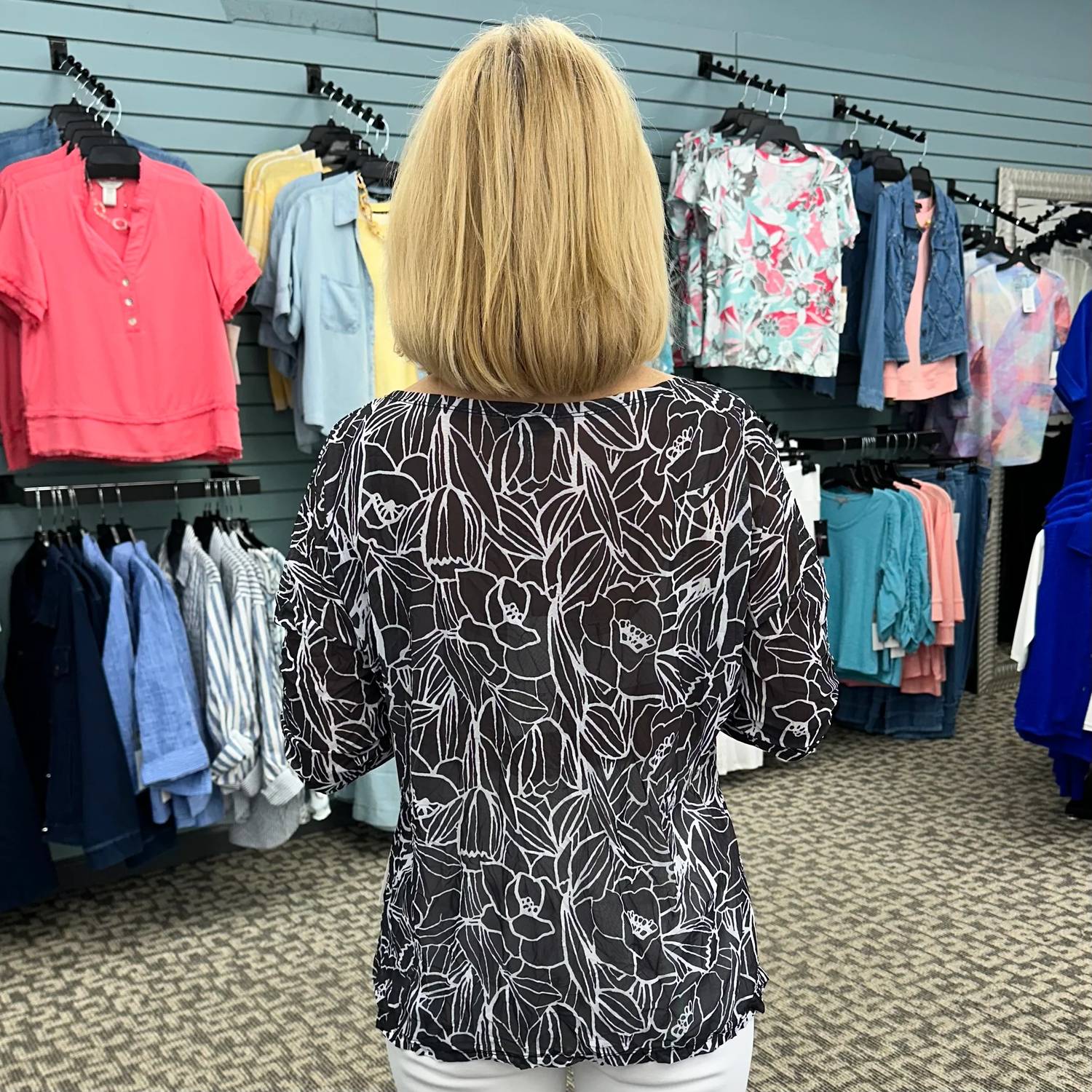 Shana Apparel - Mesh Relaxed Flowy Silhouette Top