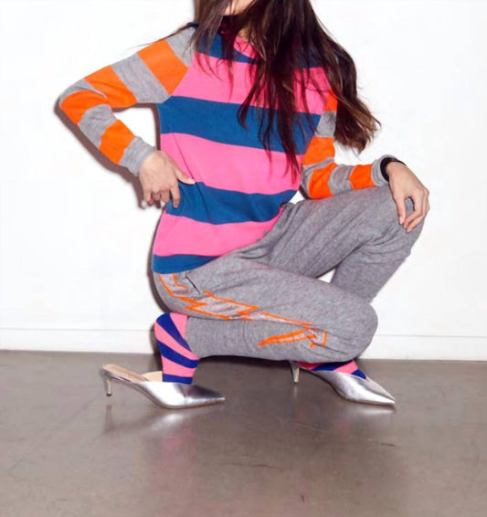 Replica Los Angeles - Cashmere Neon Stripe Long Sleeve Tee