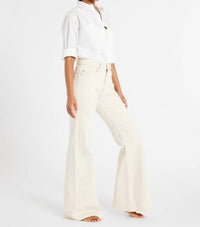 MILLE Ashton High Rise Wide Leg Flare Jean in sand - women's jeans - alternate view