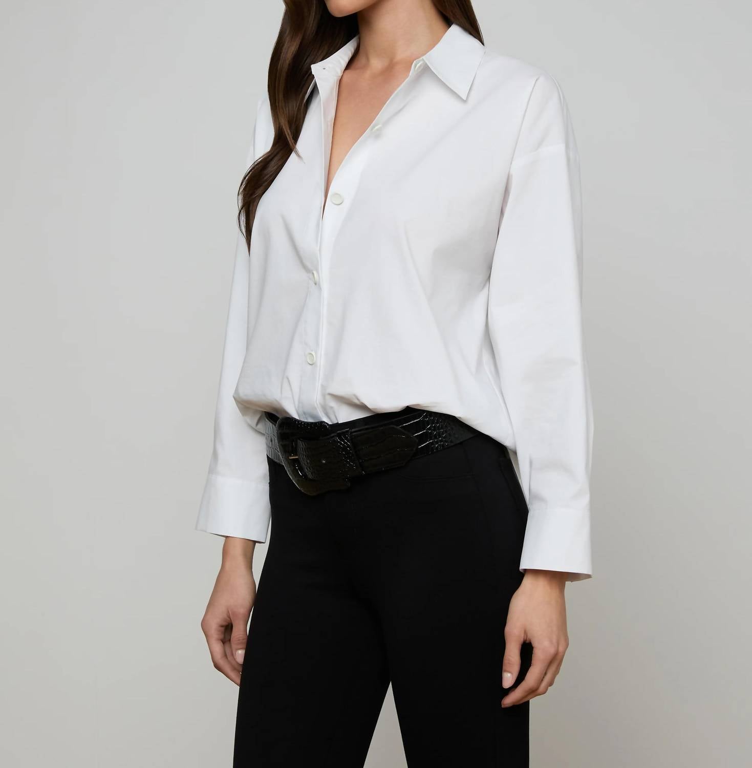 L'Agence - Rylie Poplin Shirt