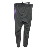 adidas Women's Cotton Blend Mid Rise Tight Fit Athletic Leggings - Plus in gray and purple - women's pants - alternate view