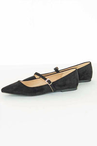 Mia - Women's Aviba Suede Mary Jane Flat Shoes