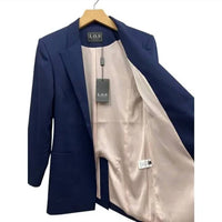 L.O.S. Collection - Single Button Wool Blend Classic Blazer