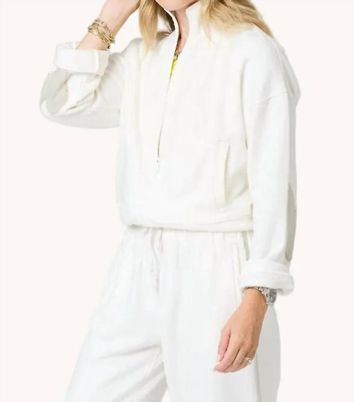 Kerri Rosenthal - Zip Up Mock Neck Sweatshirt
