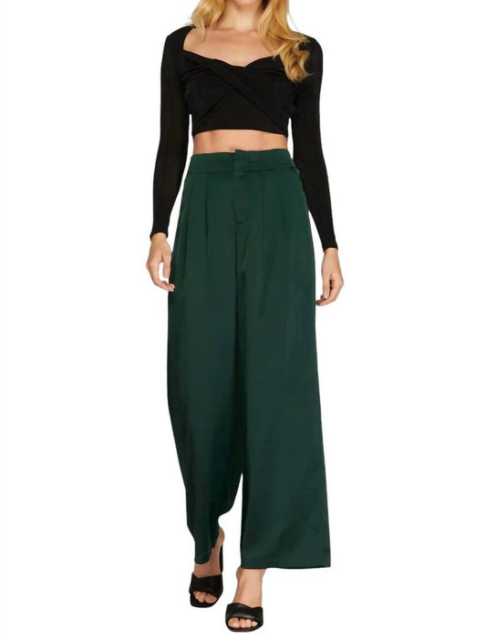 She + Sky - Satin Wide Leg Pants