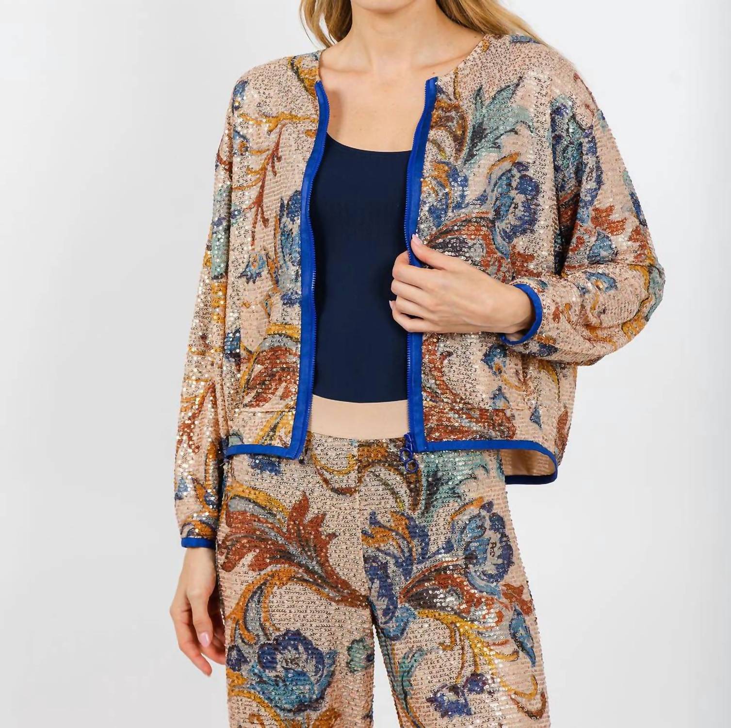 Aldo Martins - Kate Sequin Zip-up Jacket