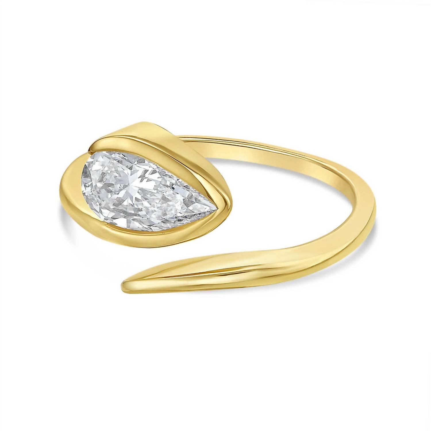 Diana M Jewels - Women's Pear Lab-Grown Diamond Fashion Ring (12.00 Ct) - Luxe