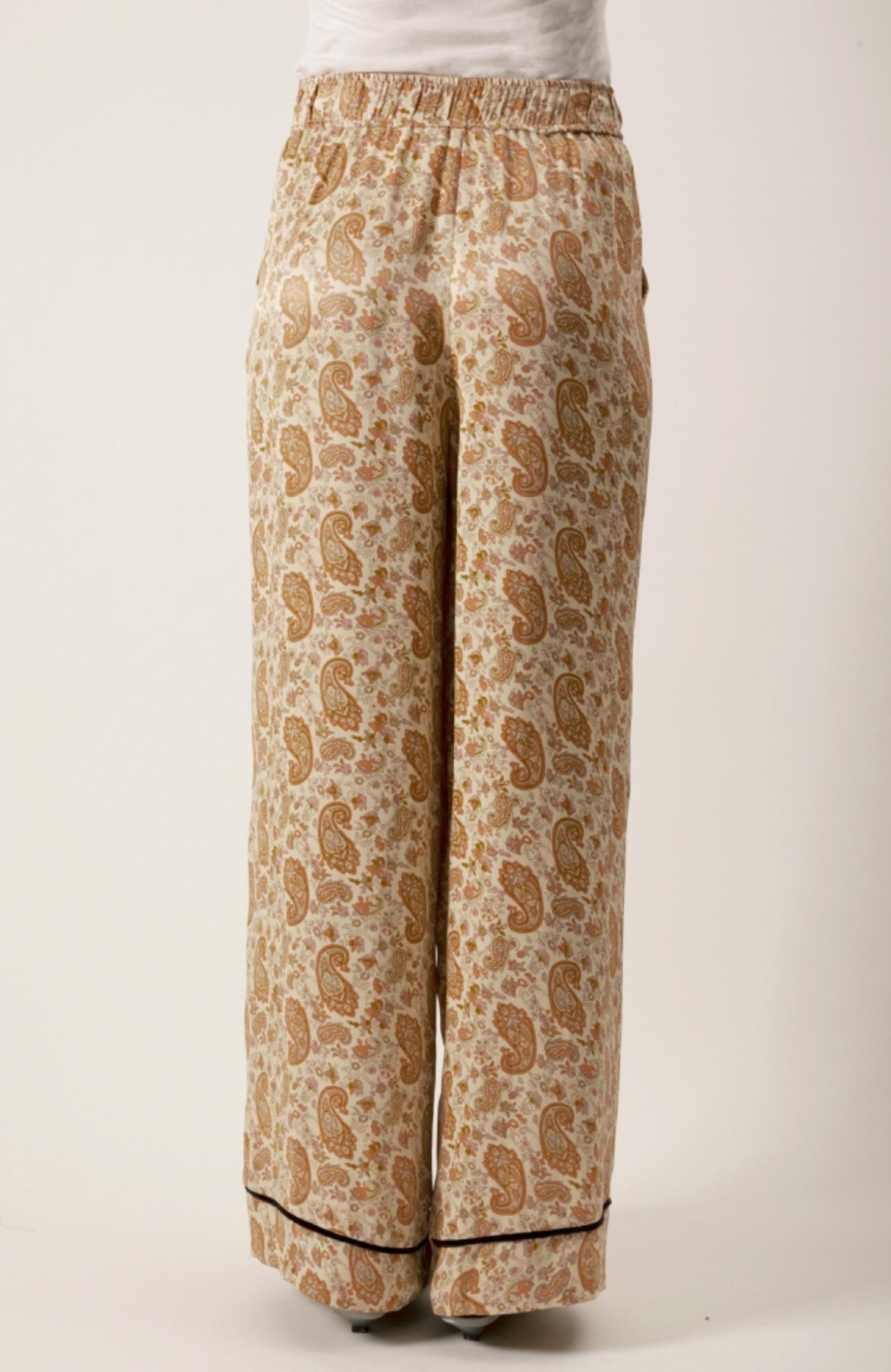Maude - Paisley Print Wide Leg Pant