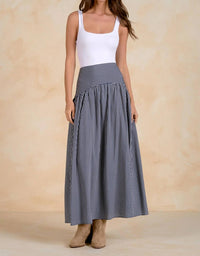 Elan - Curved Maxi Skirt