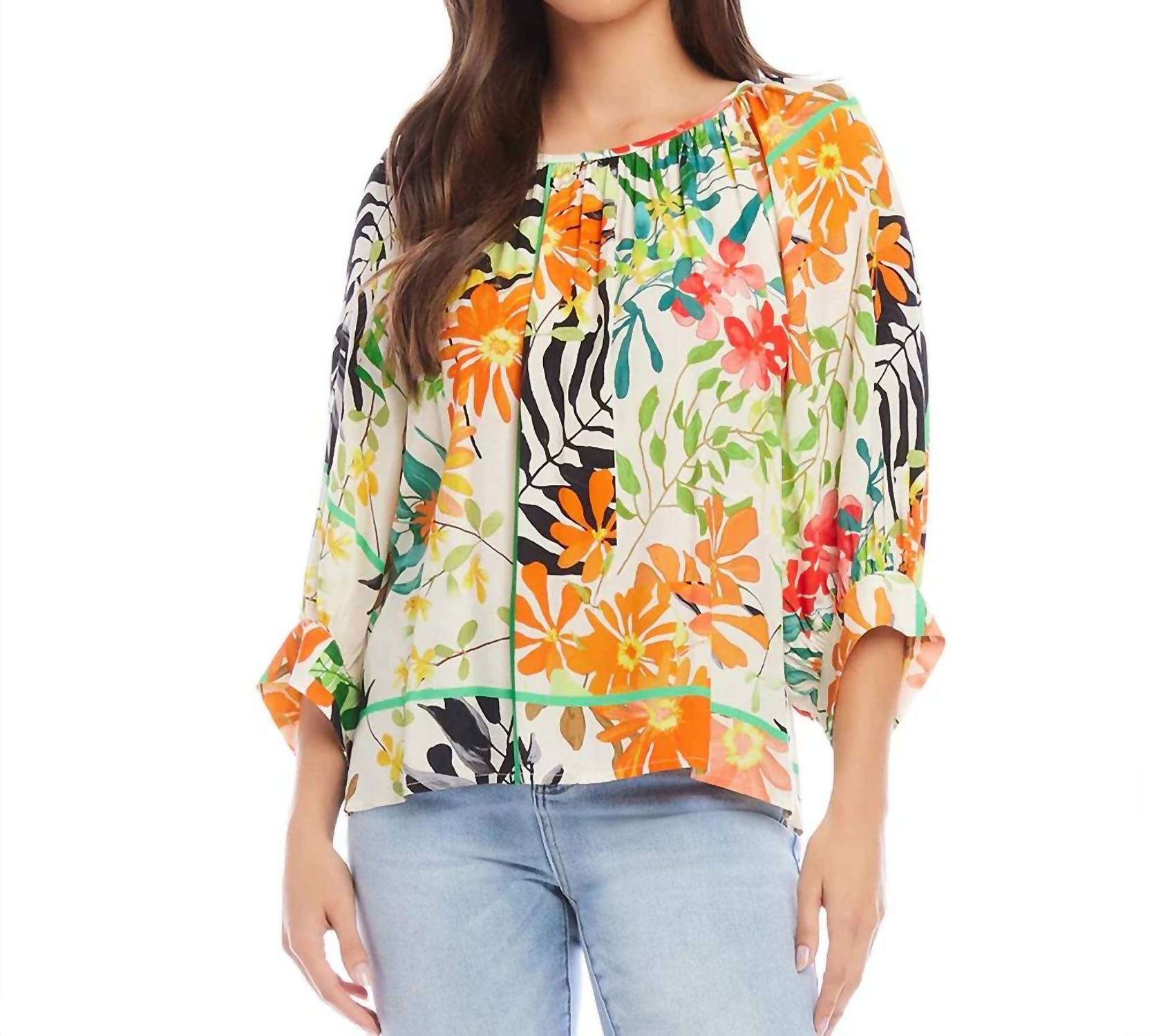 Karen Kane - Paiden Blouson Sleeve Top