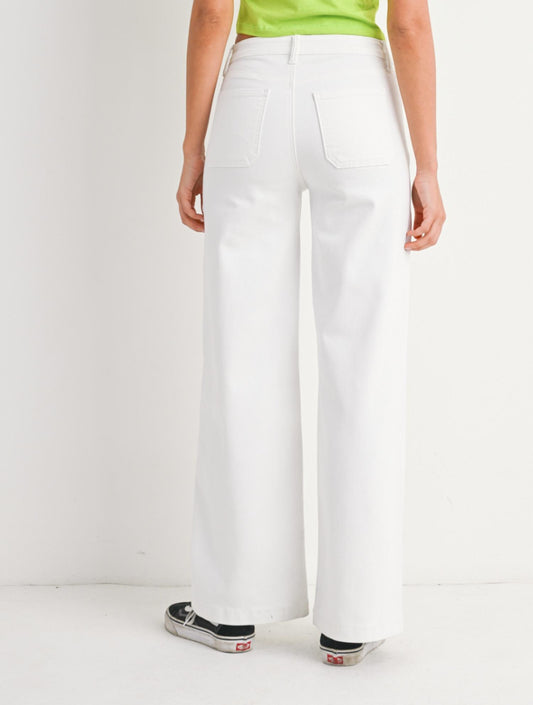 Just Black Denim - Mini Patch Pocket Pants