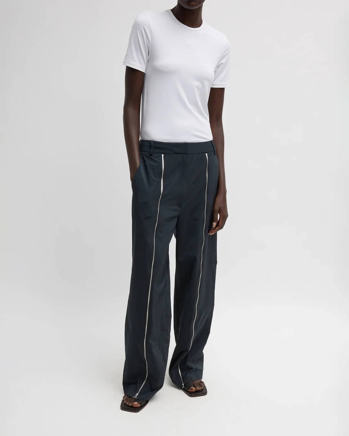 Tibi - Nylon Zipper Trouser
