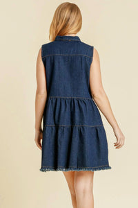 Umgee - Tiered Sleeveless Mini Dress