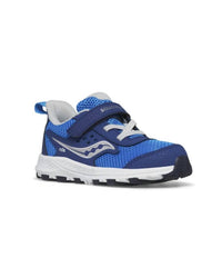 SAUCONY Kid's Ride Sneaker in blue silver - kids' sneaker