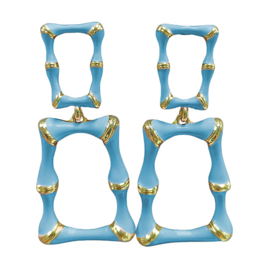 Brianna Cannon - Women's Enamel Bamboo Earrings
