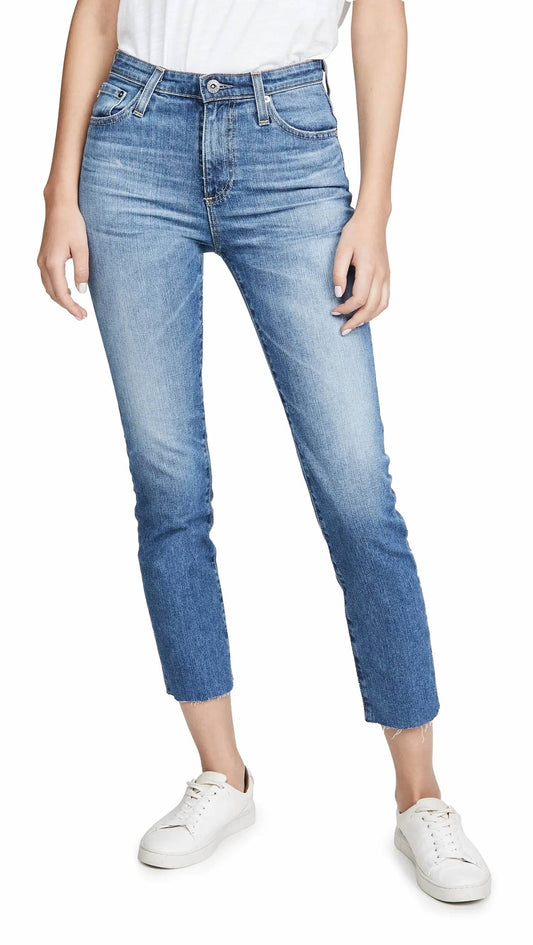 Ag Jeans - Isabelle High Rise Straight Crop Jeans