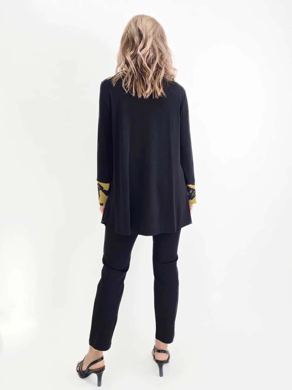 Ic Collection - Asymmetrical Pocket Long Sleeve Top
