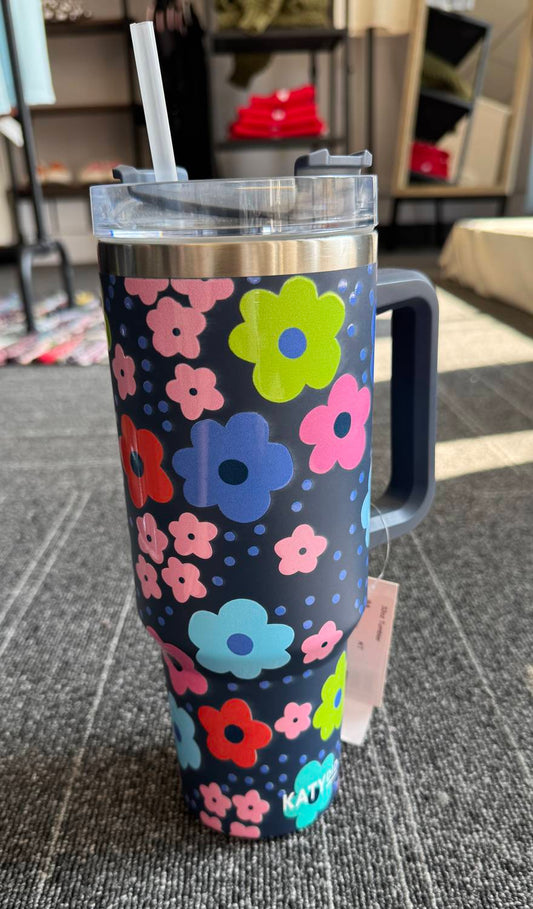 Katydid - Floral Tumbler