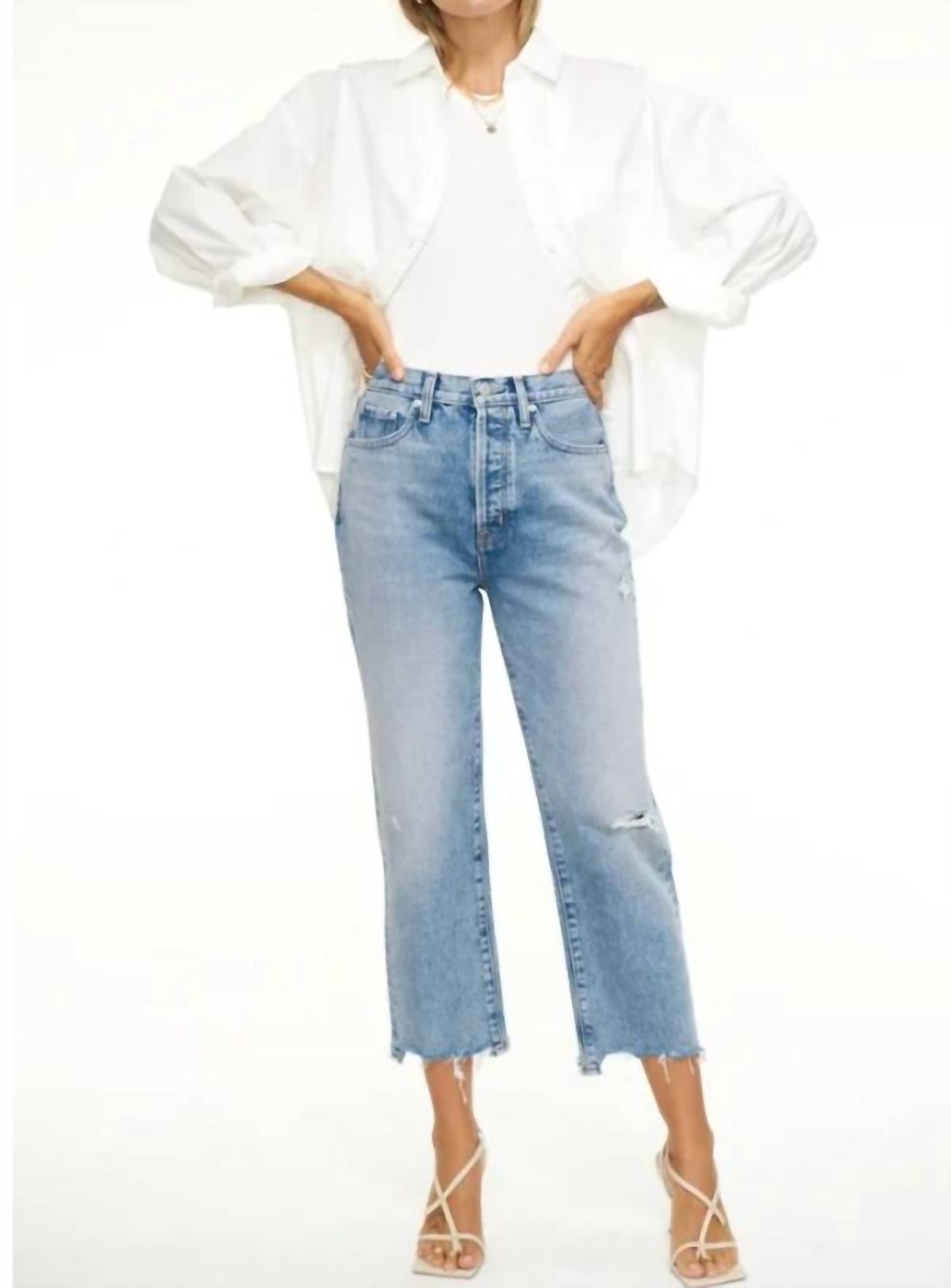 Pistola - Cassie Crop Super High Rise Straight Crop Jeans