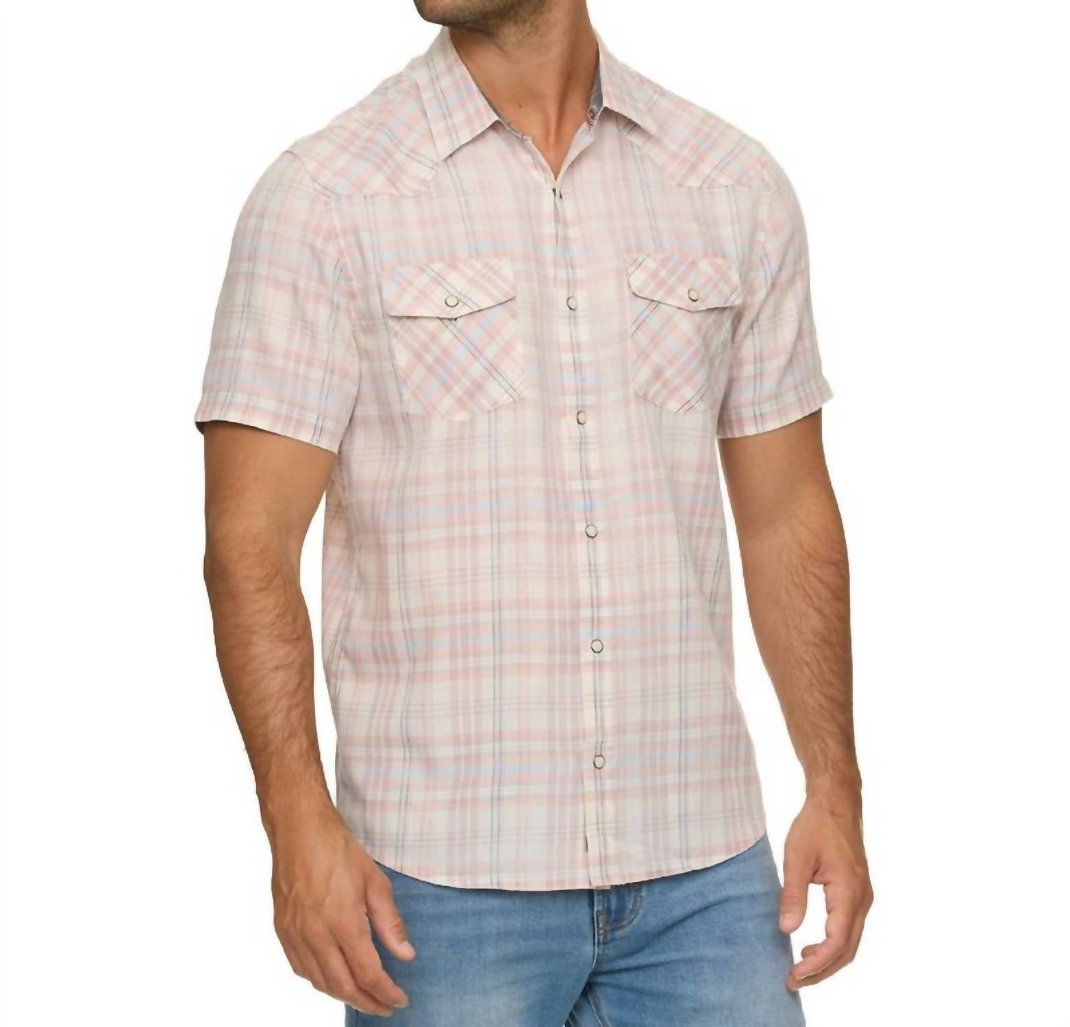 Flags & Anthem - Cedro Short Sleeve Burnout Western Shirt