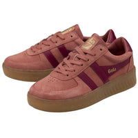 Gola Women's Grandslam Suede Sneaker in clay cerise gum - women's sneaker - alternate view