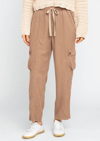 Dex Breeze Tencel Cargo Joggers in safari wash - women's pants