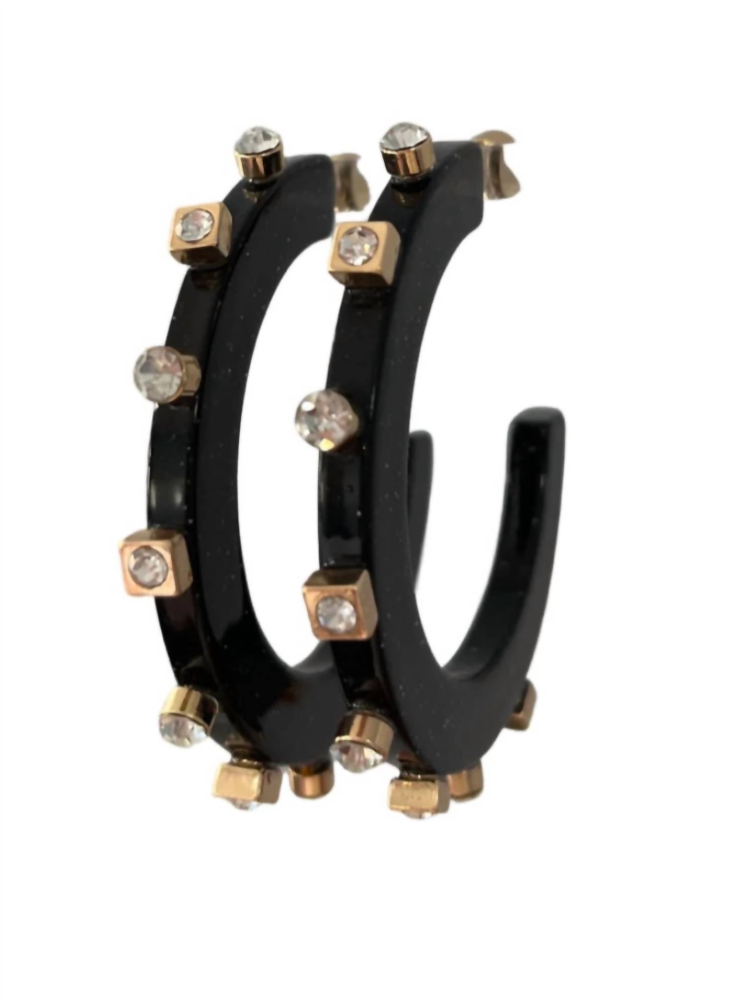 Smith & Co - Women's Small City Girl Jewel Hoop Earring
