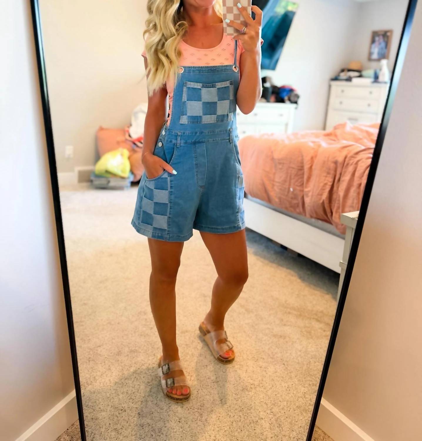 Bibi - Pin-up Pit Stop Cotton Blend Romper