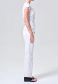 AGOLDE Lana Denim Pants in marshmallow - women's jeans - view 4