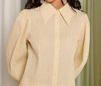 Ghospell - Samira Textured Stripe Shirt
